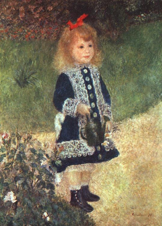 Pierre Renoir Girl and Watering Can Spain oil painting art